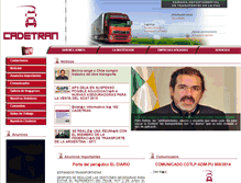 Tablet Screenshot of camaradetransporte.com